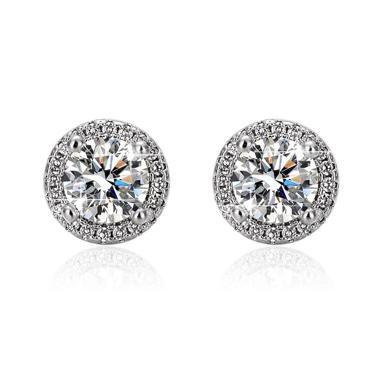 Round Cut Moissanite Star Ring — 0.5ct, D-color, VVS1, 925 Sterling Silver