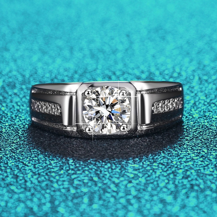 Round Cut Moissanite Classic Ring — 0.5ct, D-color, VVS1, 18K Gold Vermeil