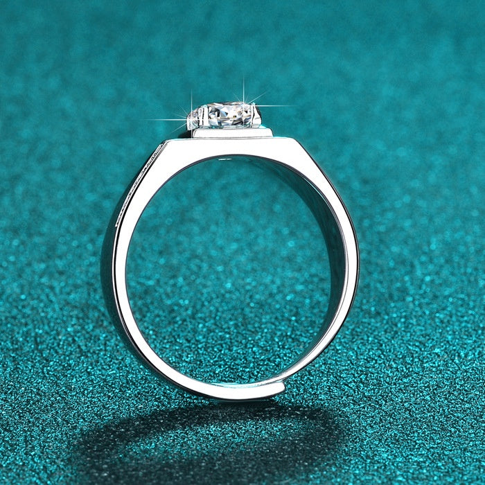 Round Cut Moissanite Classic Ring — 0.5ct, D-color, VVS1, 18K Gold Vermeil