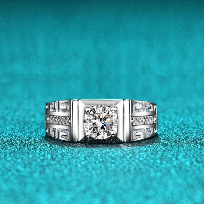 Round Cut Moissanite Classic Ring — 0.5ct, D-color, VVS1, 18K Gold Vermeil
