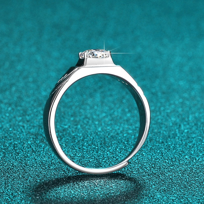 Round Cut Moissanite Classic Ring — 0.5ct, D-color, VVS1, 18K Gold Vermeil