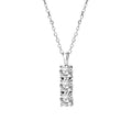 Round Cut Moissanite Star Necklace — 0.5ct, D-color, VVS1, 925 Sterling Silver