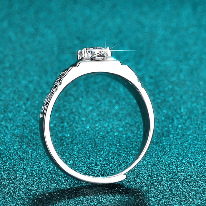 Round Cut Moissanite Classic Ring — 0.5ct, D-color, VVS1, 18K Gold Vermeil