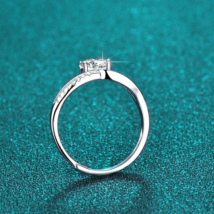 Round Cut Moissanite Classic Ring — 0.5ct, D-color, VVS1, 18K Gold Vermeil