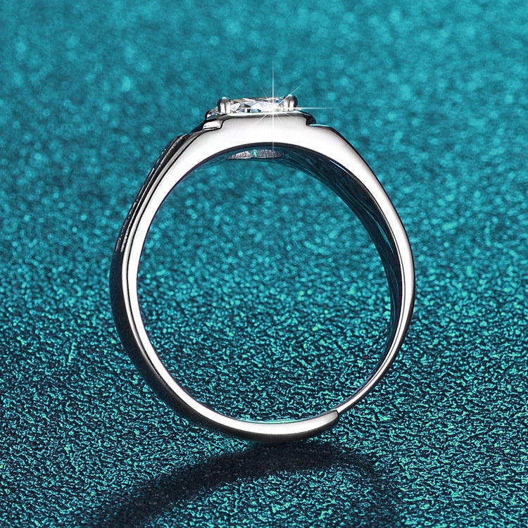 Round Cut Moissanite Classic Ring — 0.5ct, D-color, VVS1, 18K Gold Vermeil