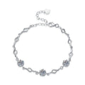 Round Cut Moissanite Star Bracelet — 1.0ct, D-color, VVS1, 925 Sterling Silver