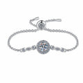 Round Cut Moissanite Star Bracelet — 1.0ct, D-color, VVS1, 925 Sterling Silver